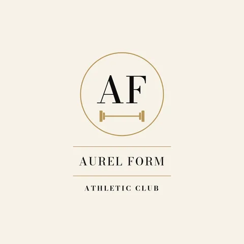 Aurel Form Monogram Lockup – Logo template