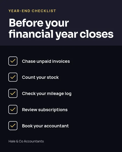 Year-end checklist – Instagram post template