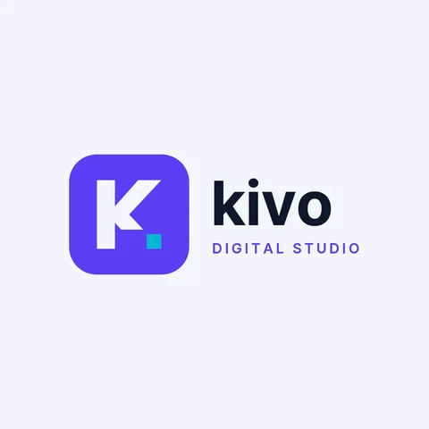 Kivo Pixel K Tile Logo – Logo template