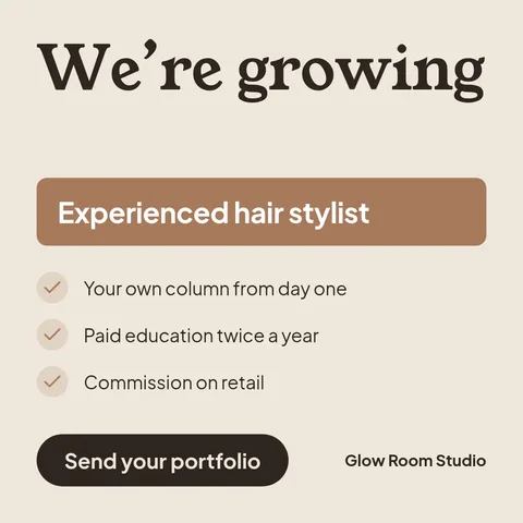 Salon hiring – LinkedIn post template