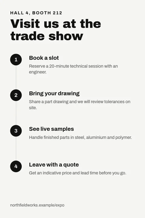 Trade Show Booth Steps – Pinterest pin template