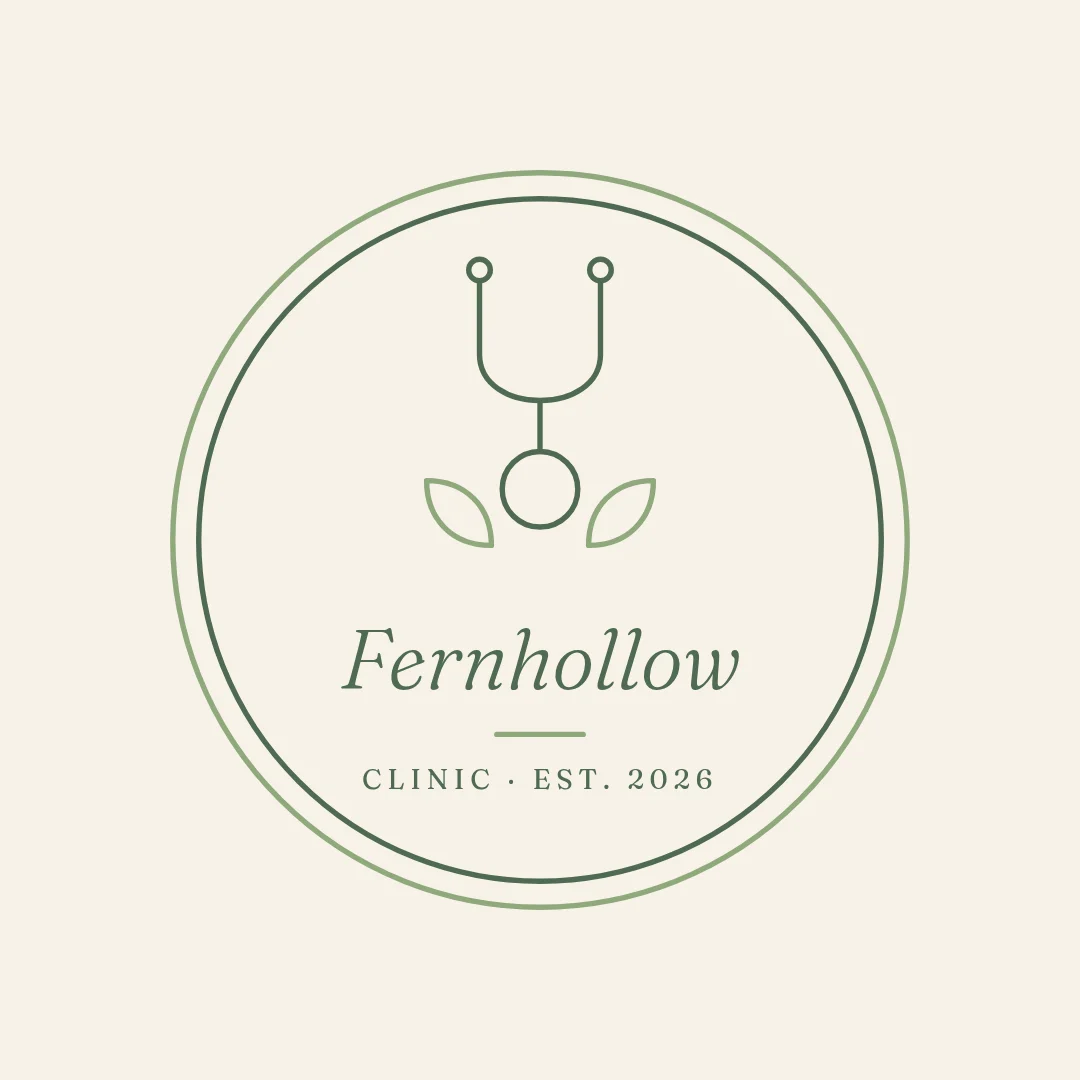 Fernhollow Botanical Stethoscope Badge – Logo template