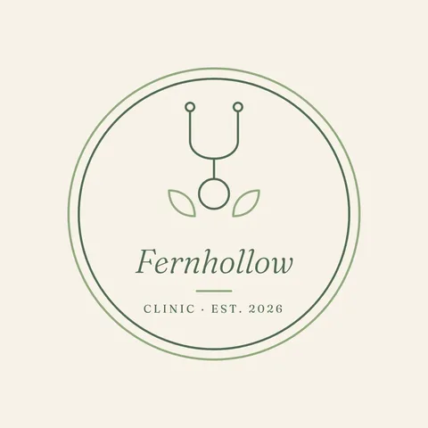 Fernhollow Botanical Stethoscope Badge – Logo template