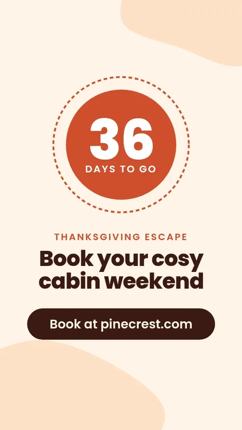 Thanksgiving Escape Countdown – Instagram story template