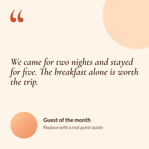 Guest of the month – Instagram post template