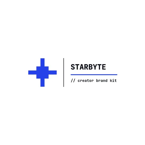 Pixel Star Tech Lockup – Logo template