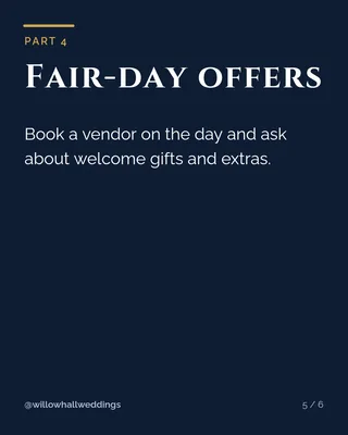 Wedding Fair Day Guide, page 5