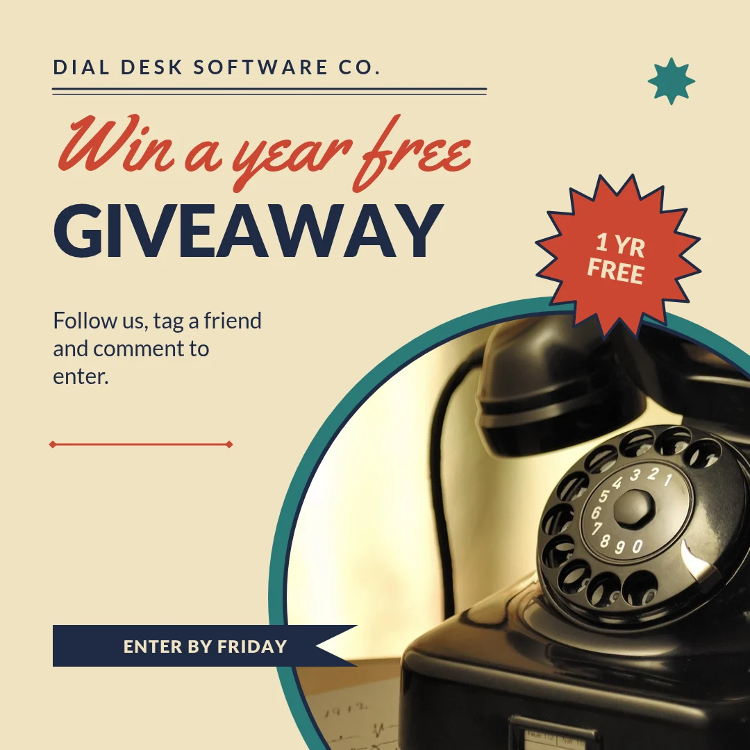 Party Line Giveaway Seal – Instagram post template