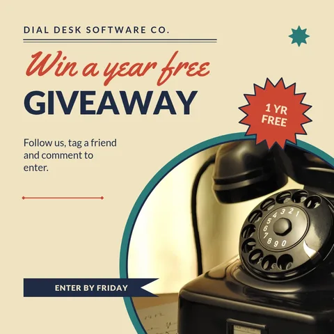 Party Line Giveaway Seal – Instagram post template