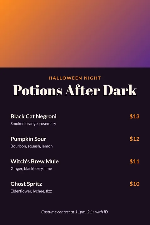 Haunted Hour Cocktail Pin – Pinterest pin template