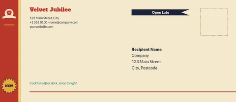 Red Band Jubilee Envelope – Envelope template