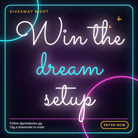 Neon Script Rig Giveaway – Instagram post template