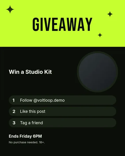 Gadget Giveaway Blast – Instagram post template