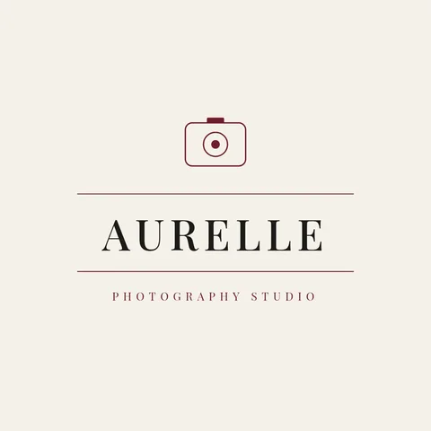 Oxblood Aperture Frame Logo – Logo template