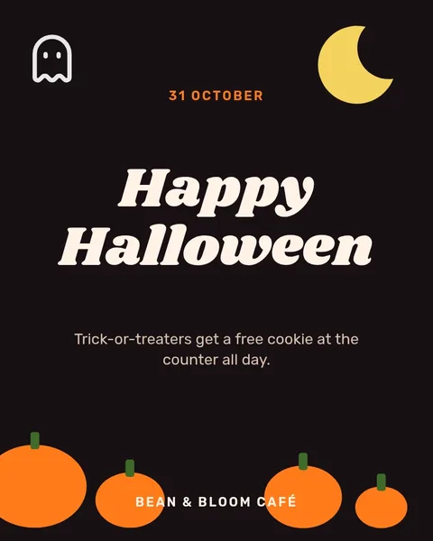 Halloween greeting – Instagram post template