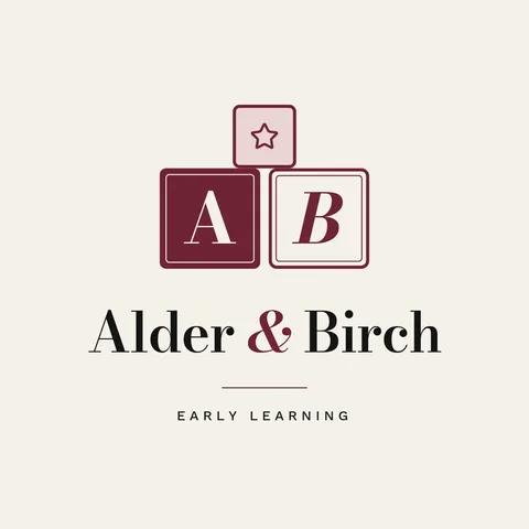 Stacked Blocks AB Monogram – Logo template