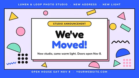 Memphis Moving Day Frame – YouTube thumbnail template