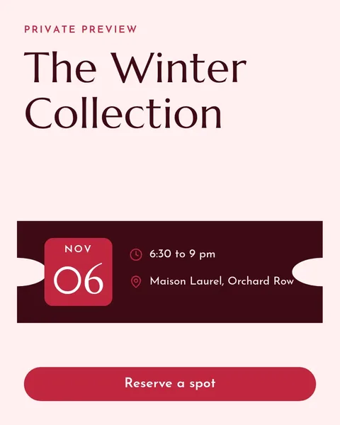 Private Preview Evening Ticket – Instagram post template