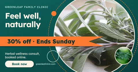 Sage Circle Ribbon Offer – LinkedIn post template