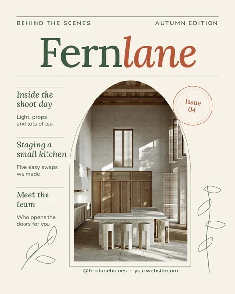 Fernlane Arch Cover Issue – Instagram post template