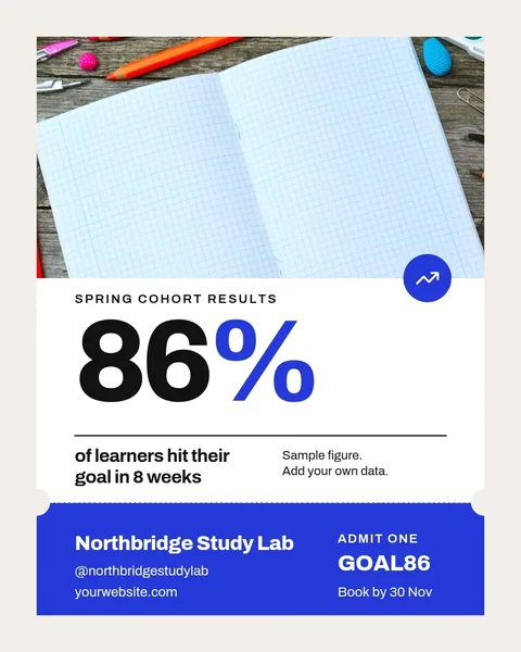 Perforated Stub Result Ticket – Instagram post template
