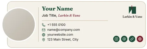 Masthead Card Signature – Email signature template