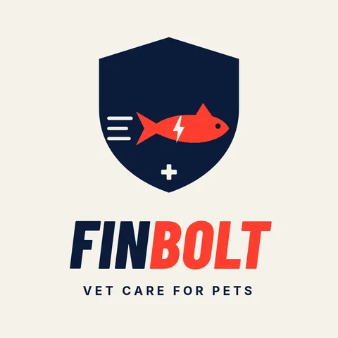 Finbolt Shield Fish Logo – Logo template