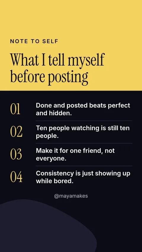 Midnight Note to Self – Instagram story template