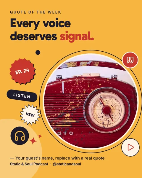 Signal Dial Sticker Circle – Instagram post template