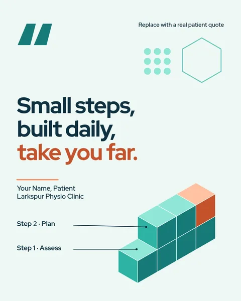 Stepwise Recovery Iso Quote – Instagram post template