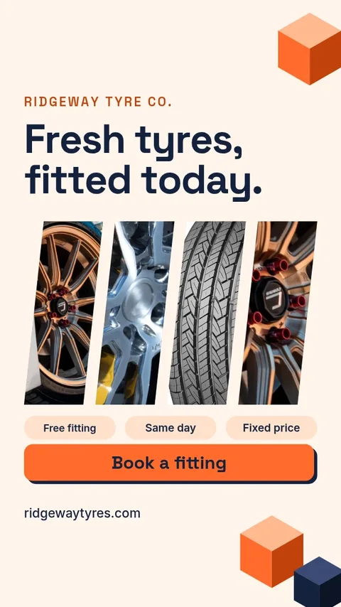 Iso Block Tyre Slices – Instagram story template