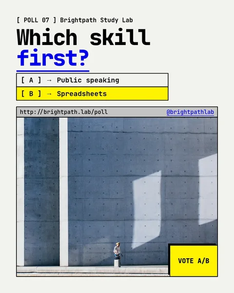 Corner Poll Browser Window – Instagram post template