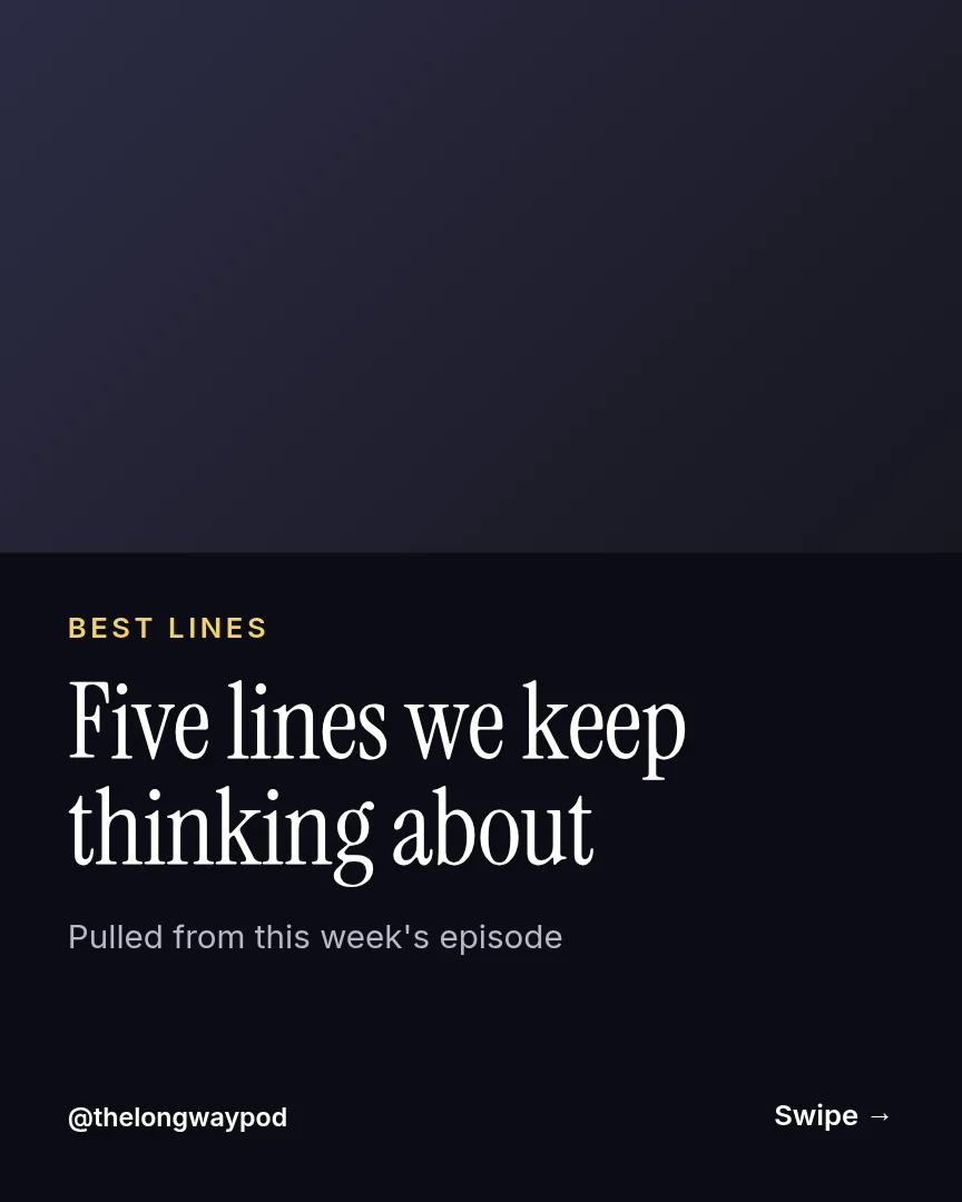 Pull Quote Swipe Deck – Instagram carousel template, page 1