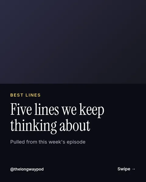 Pull Quote Swipe Deck – Instagram carousel template, 6 pages