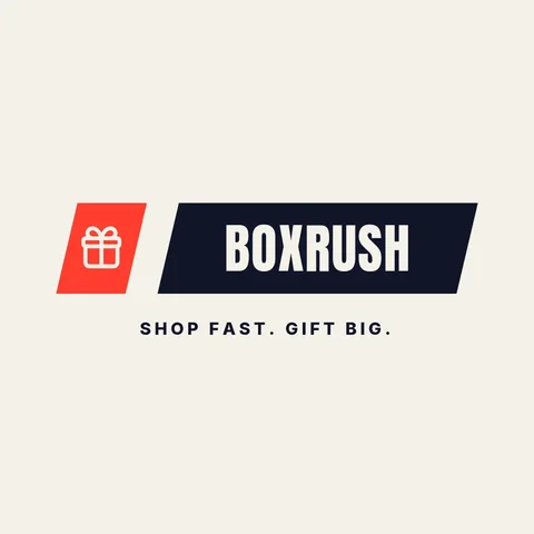 Boxrush Slant Gift Badge – Logo template