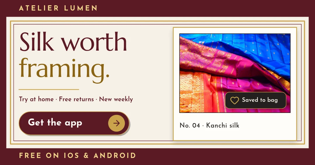 Gilded Silk Passe-Partout Ad – LinkedIn post template