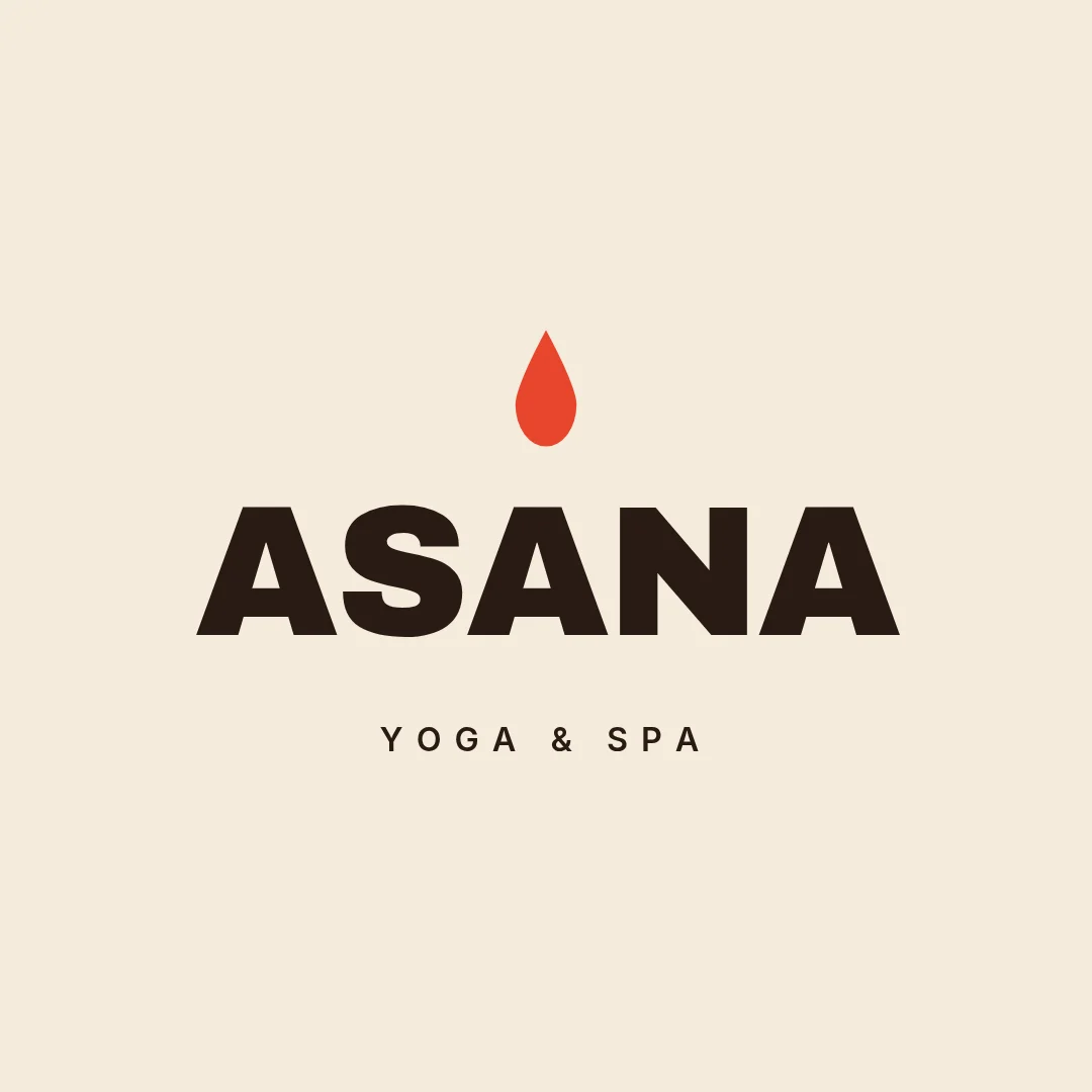Asana Flame Poster Wordmark – Logo template