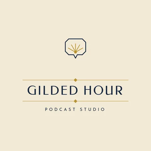 Gilded Hour Deco Bubble – Logo template