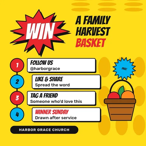 Comic Path Basket Giveaway – LinkedIn post template
