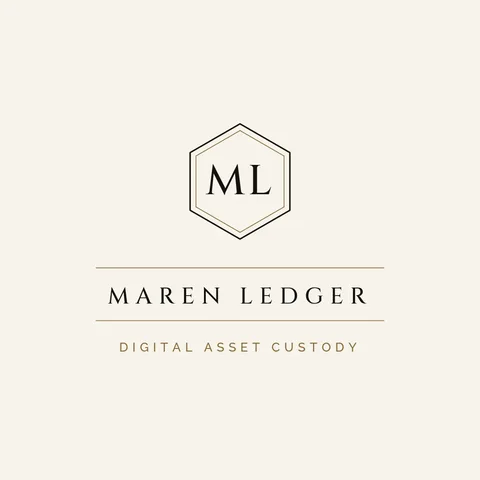 Maren Hex Initial Monogram – Logo template