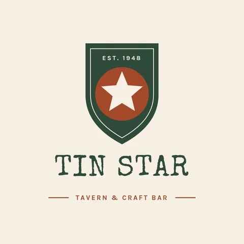 Tin Star Tavern Crest – Logo template