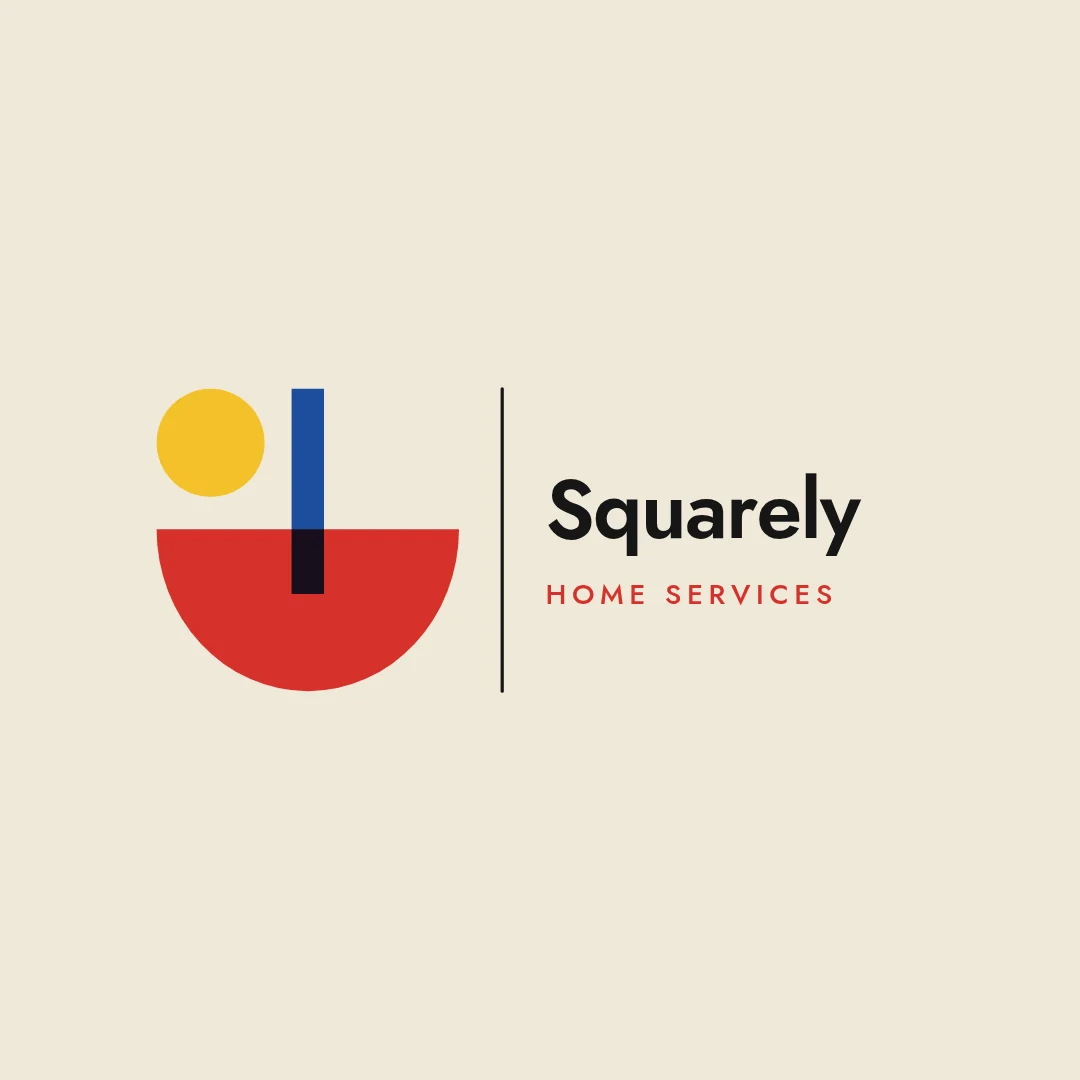 Squarely Bauhaus Broom Logo – Logo template