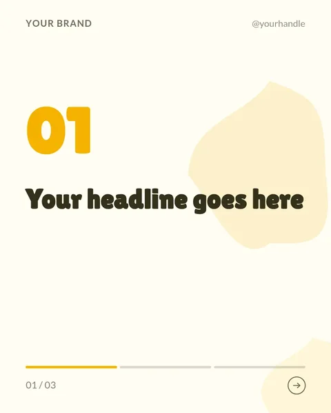 Lemon Zest – Instagram carousel template, 3 pages