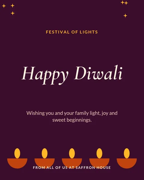 Diwali greeting – Instagram post template