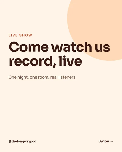 Live Recording Night Carousel – Instagram carousel template, 6 pages