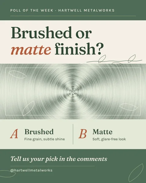 Sage Steel Finish Poll – Instagram post template