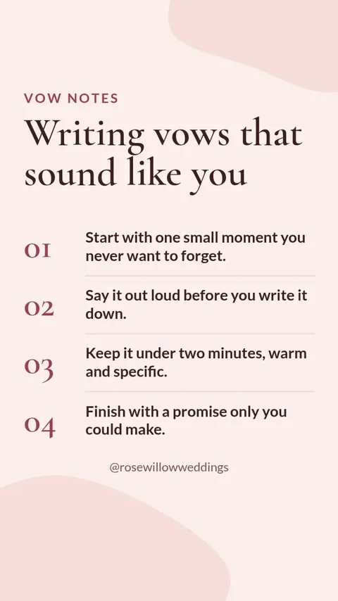 Blush Vow Day Tips – Instagram story template