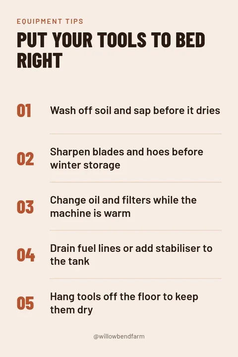 Barn Equipment Care Tips – Pinterest pin template