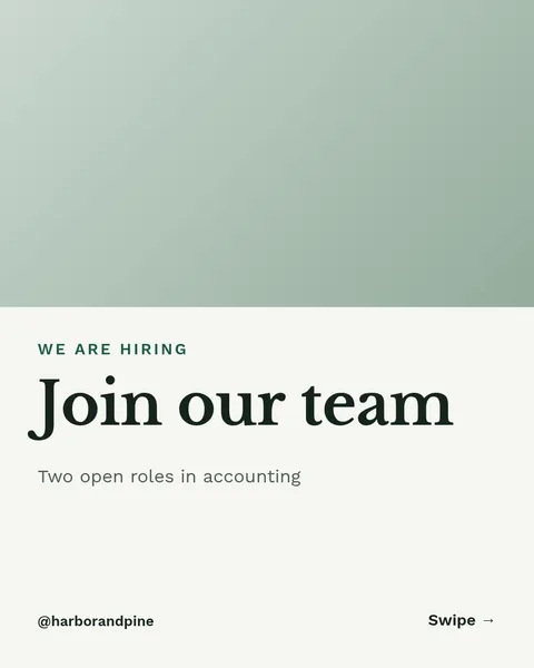 Join Our Advisory Team – Instagram carousel template, 6 pages