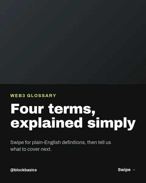 Glossary Swipe Deck – Instagram carousel template, 6 pages